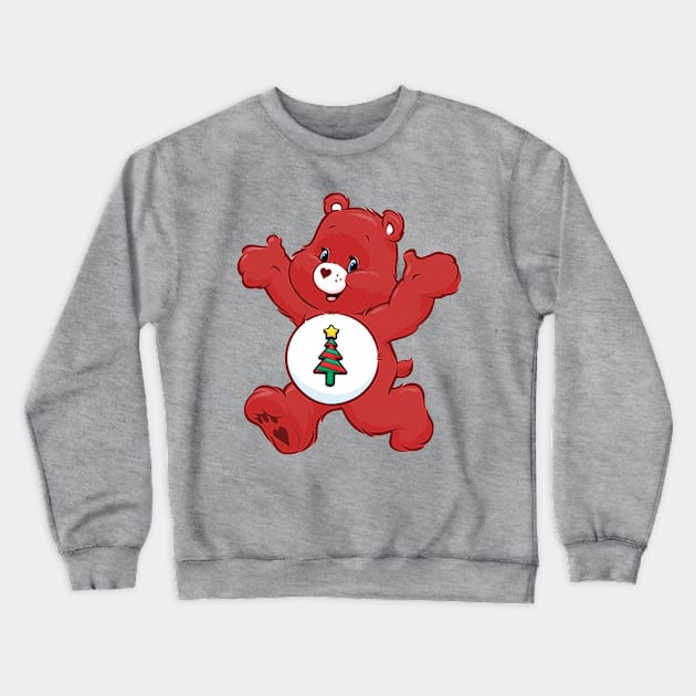 Christmas Bear Crewneck Sweatshirt by WkDesign